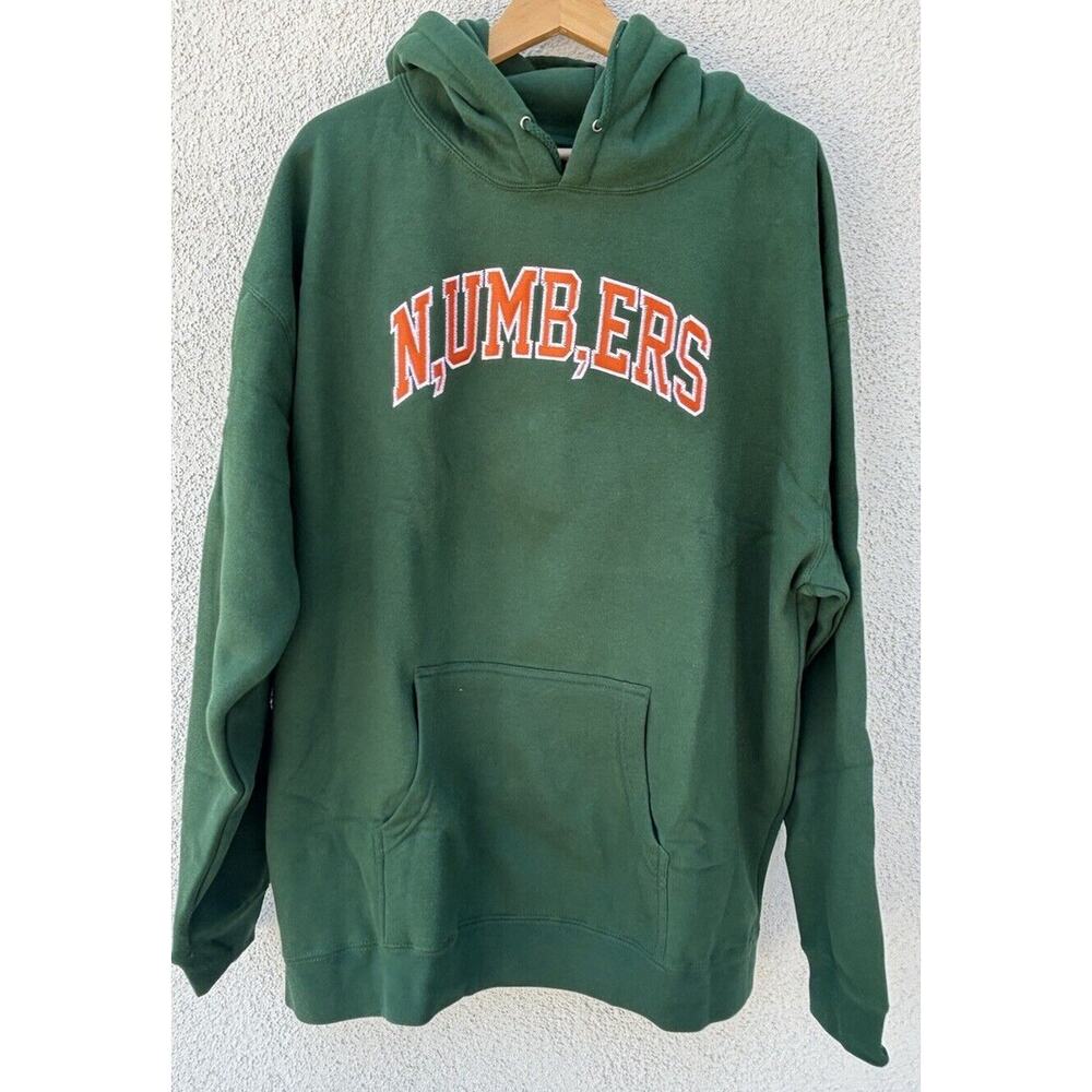 Larry June Midnight Organic “Numbers” Embroidered Tackle Twill Hoodie New 3X